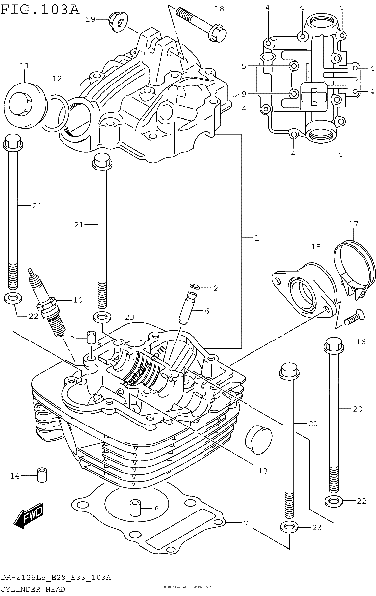 Diagrama de CYLINDER HEAD