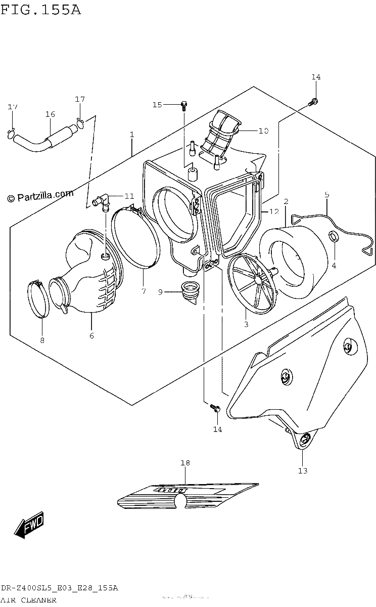 Diagrama de AIR CLEANER