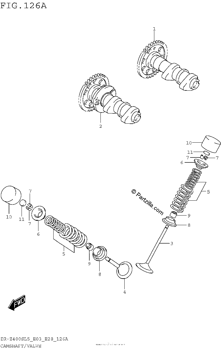 Diagrama de CAMSHAFT VALVE