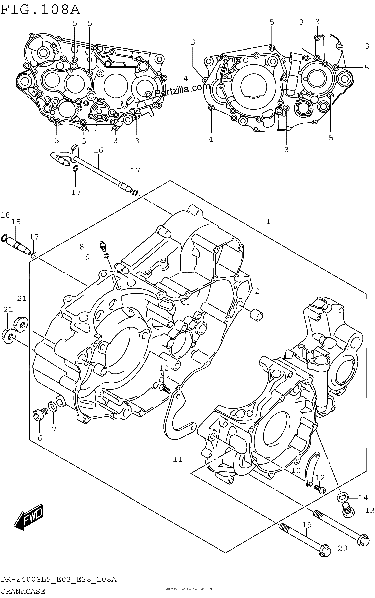 Diagrama de CRANKCASE
