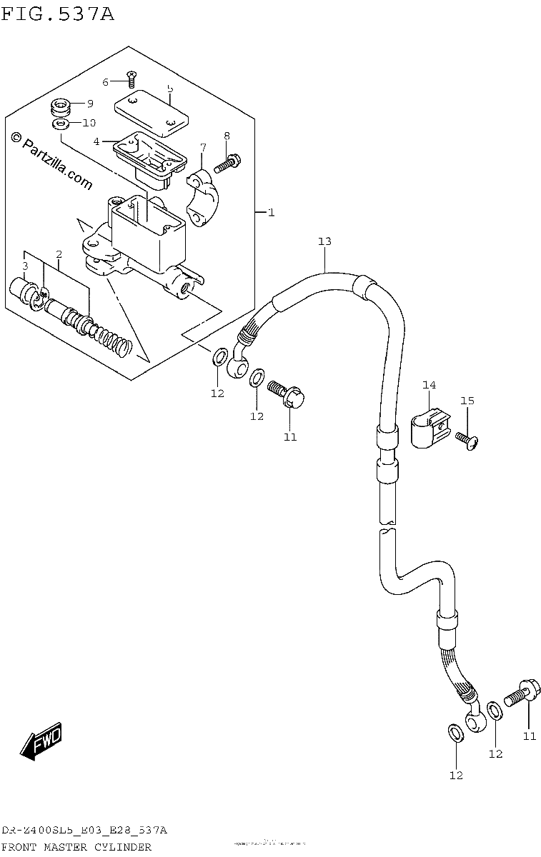 Diagrama de FRONT MASTER CYLINDER