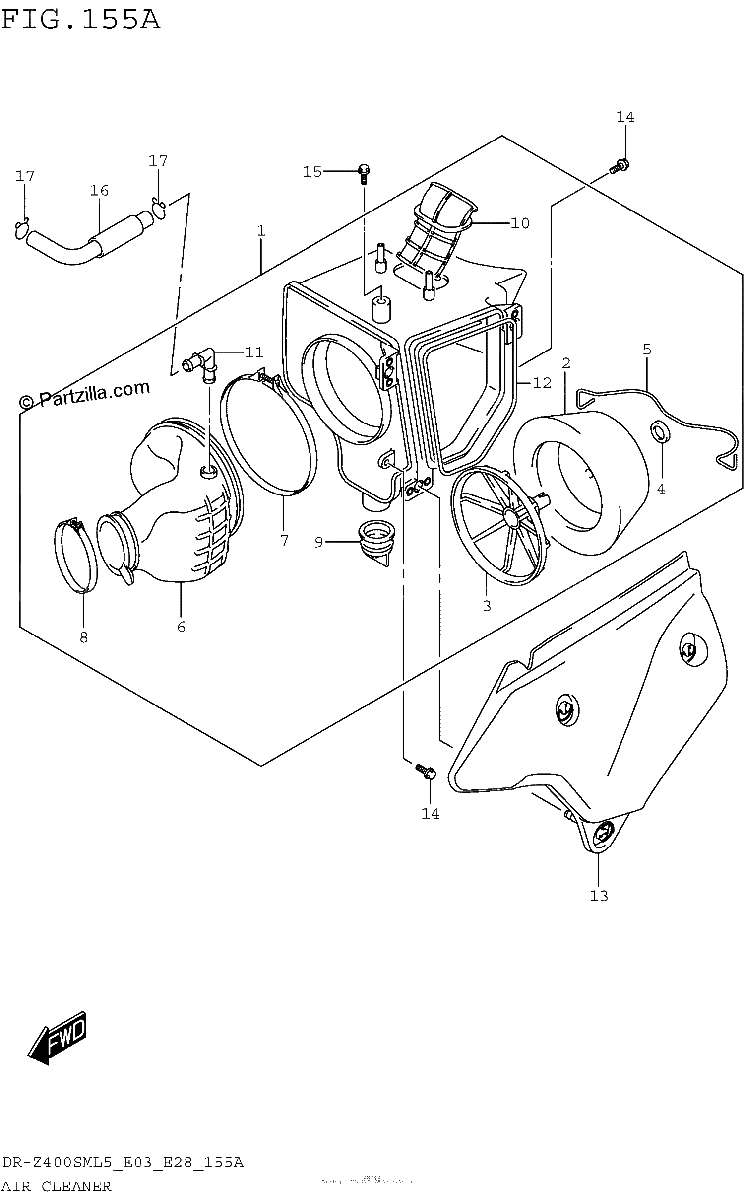 Diagrama de AIR CLEANER