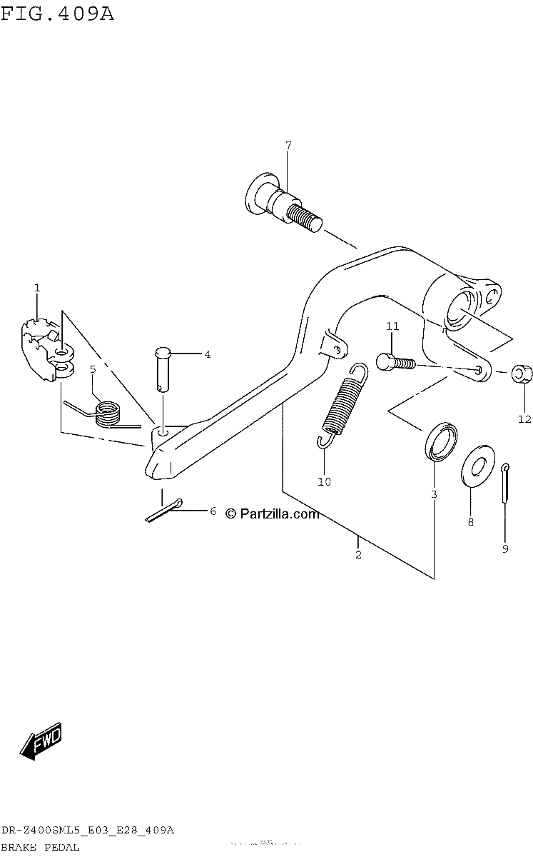 Diagrama de BRAKE PEDAL