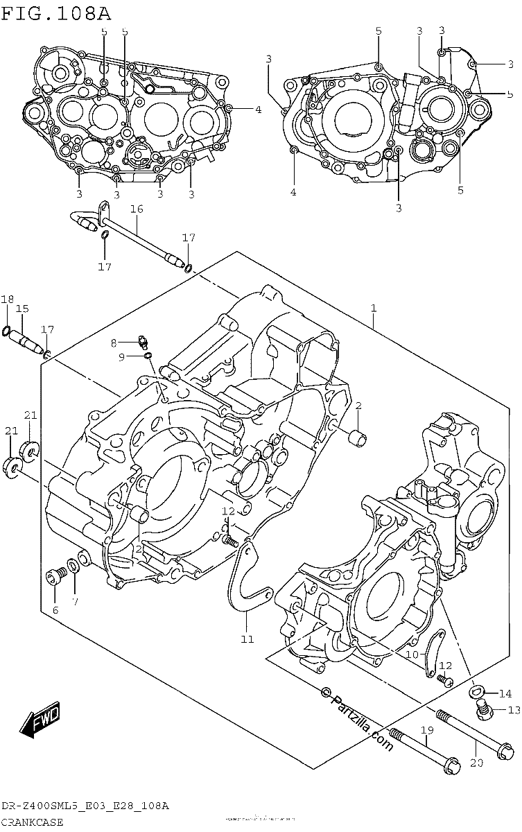 Diagrama de CRANKCASE