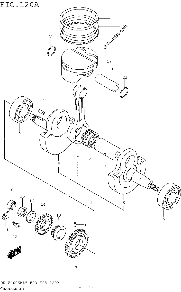 Diagrama de CRANKSHAFT