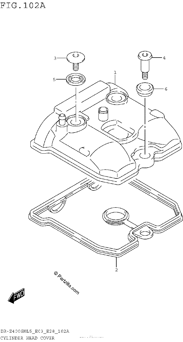 Diagrama de CYLINDER HEAD COVER