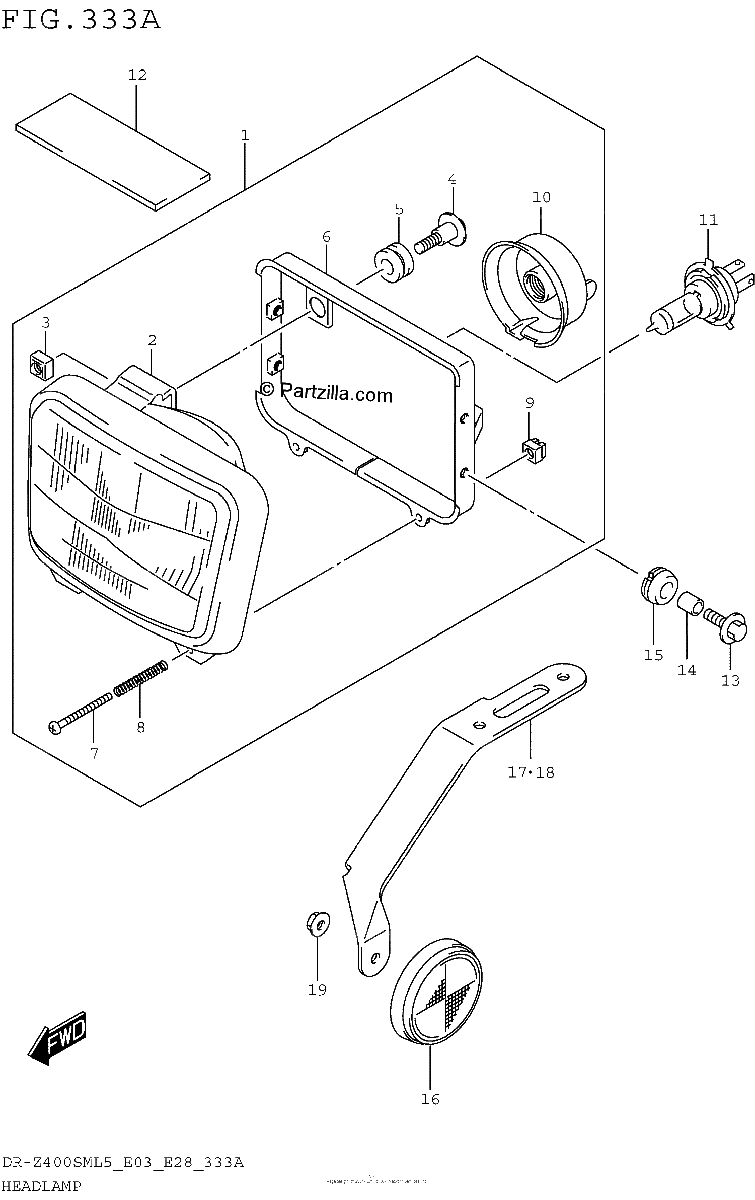 Diagrama de HEADLAMP