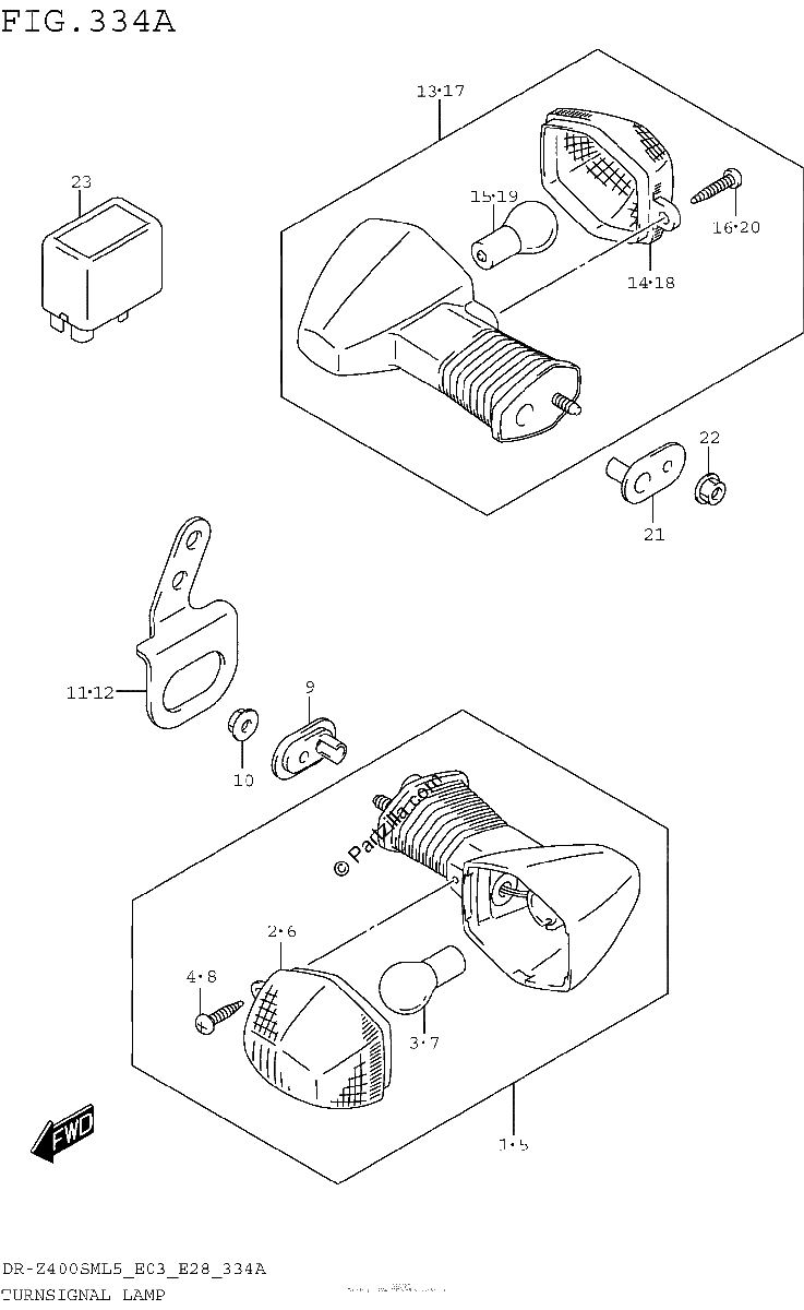 Diagrama de TURNSIGNAL LAMP