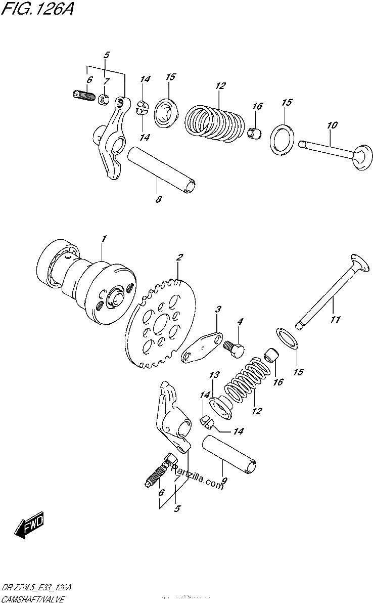 Diagrama de CAMSHAFT VALVE