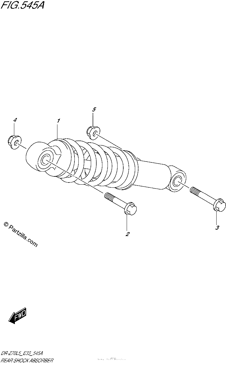 Diagrama de REAR SHOCK ABSORBER