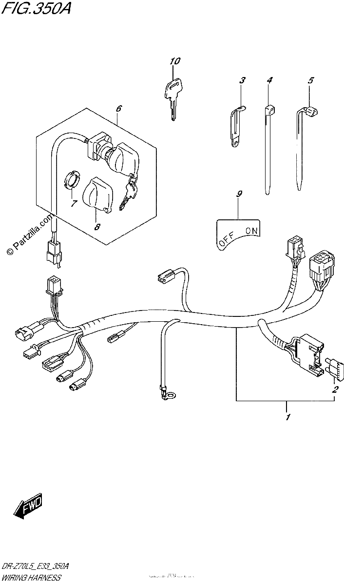 Diagrama de WIRING HARNESS