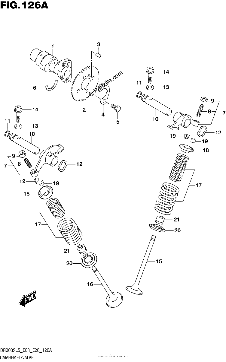 Diagrama de CAMSHAFT VALVE