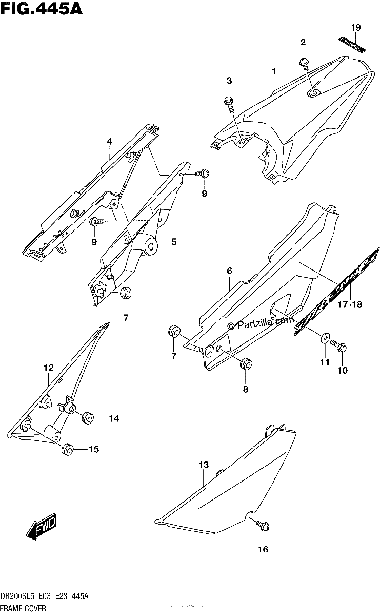 Diagrama de FRAME COVER