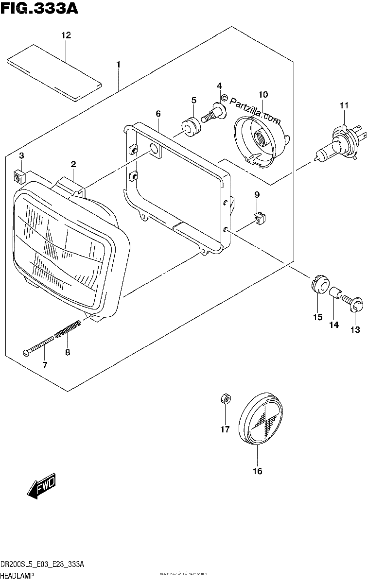 Diagrama de HEADLAMP