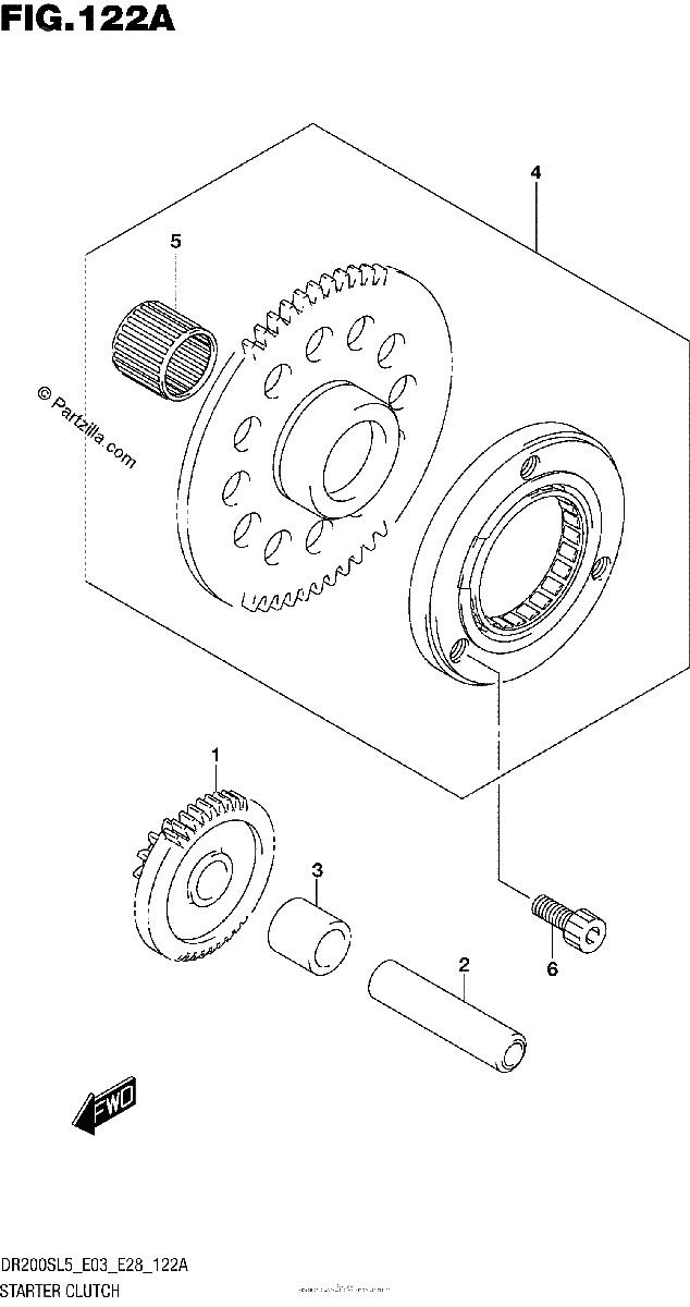 Diagrama de STARTER CLUTCH