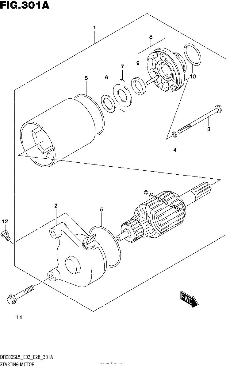 Diagrama de STARTING MOTOR