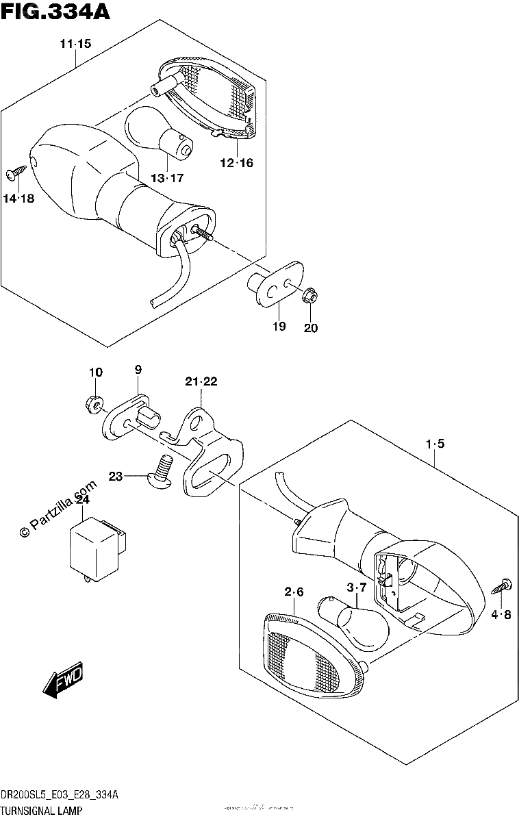 Diagrama de TURNSIGNAL LAMP