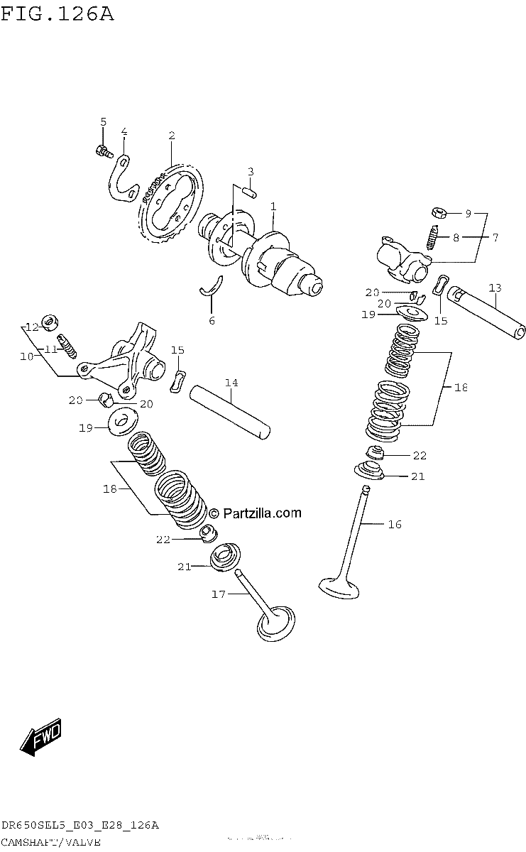 Diagrama de CAMSHAFT VALVE