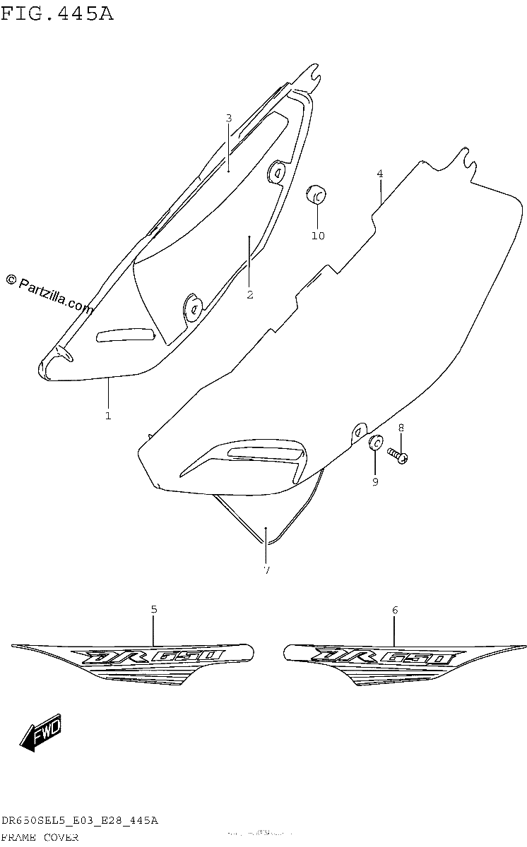 Diagrama de FRAME COVER