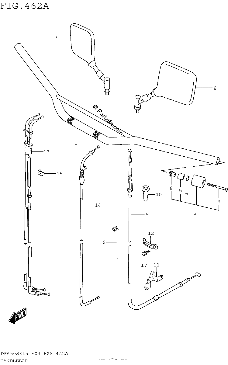 Diagrama de HANDLEBAR