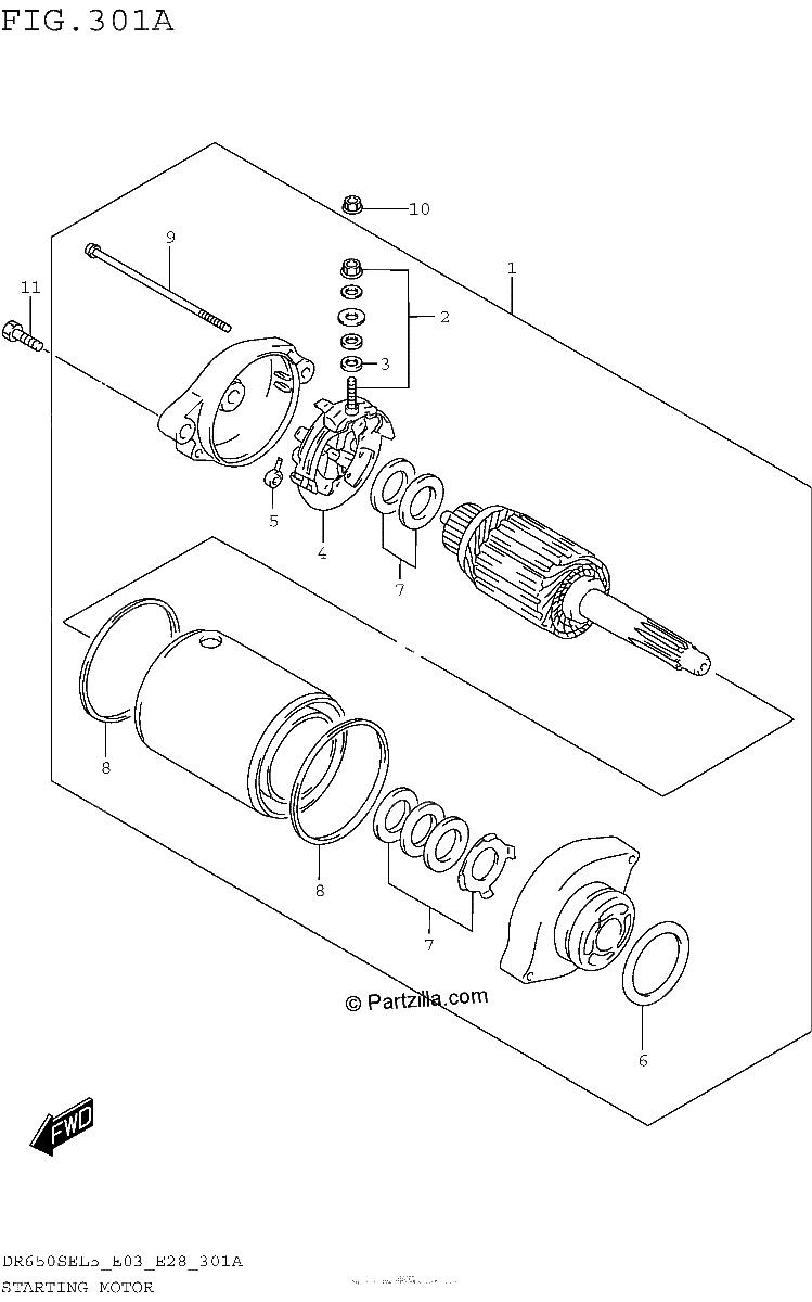 Diagrama de STARTING MOTOR