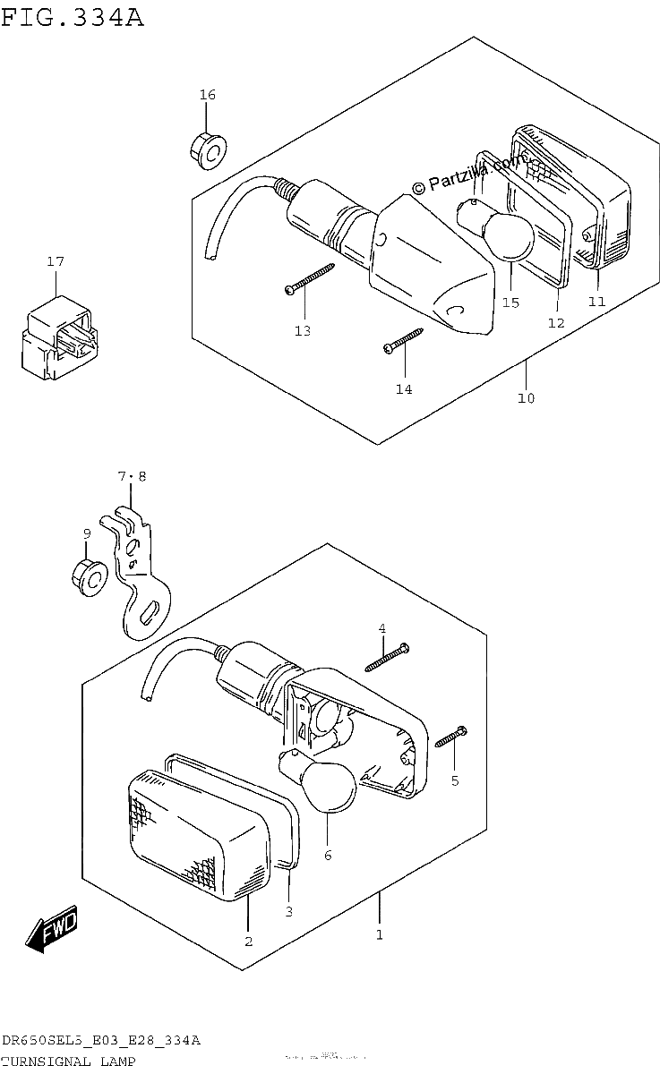 Diagrama de TURNSIGNAL LAMP