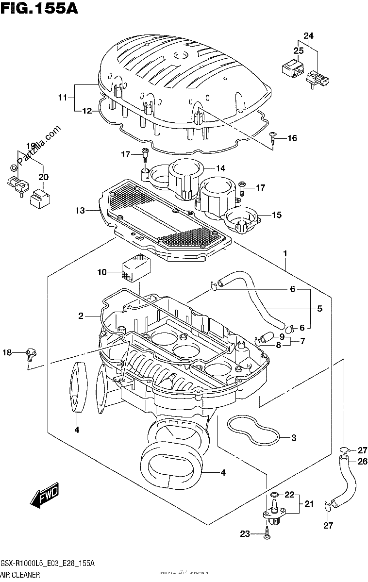 Diagrama de AIR CLEANER