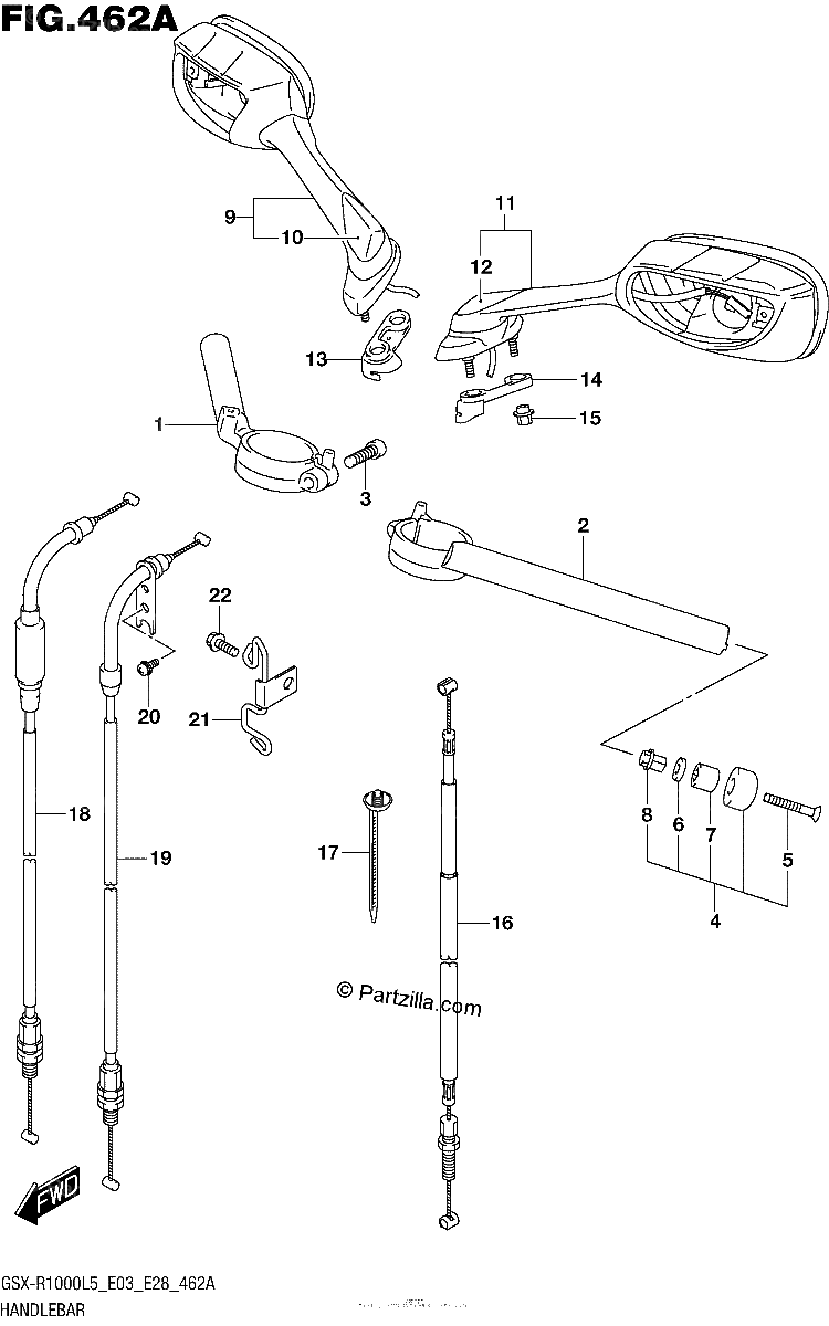Diagrama de HANDLEBAR