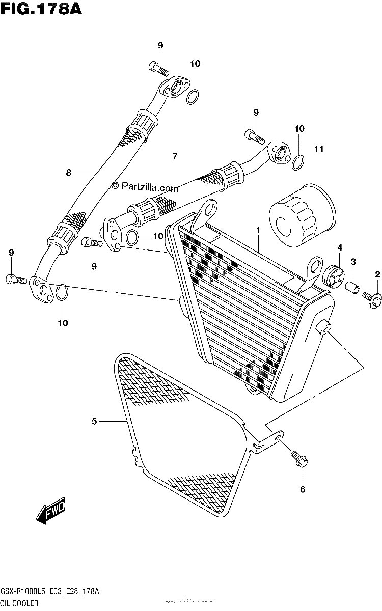 Diagrama de OIL COOLER