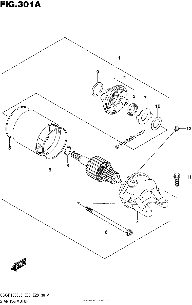 Diagrama de STARTING MOTOR