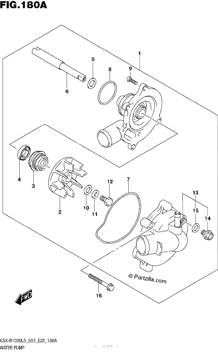 Diagrama de WATER PUMP