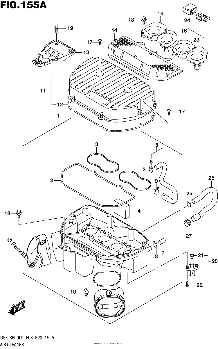 Diagrama de AIR CLEANER