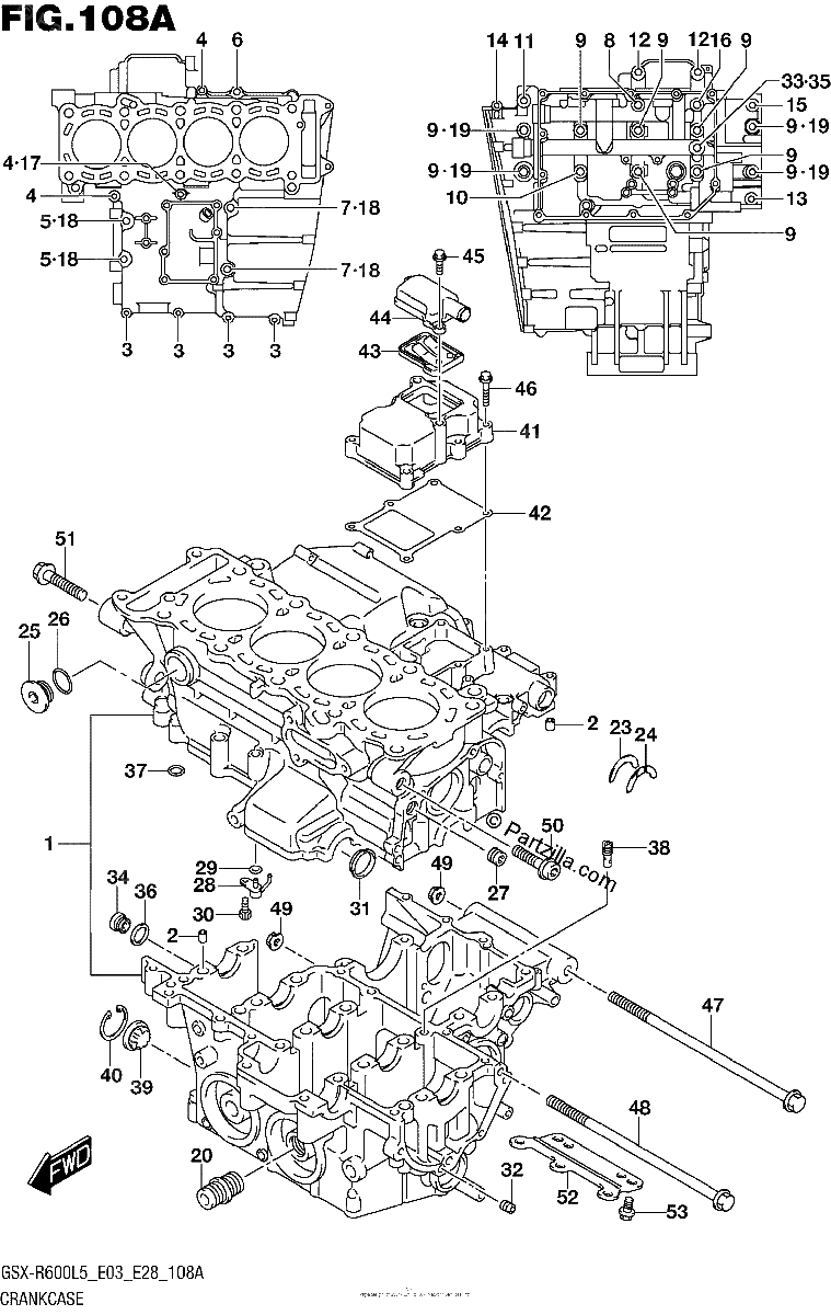 Diagrama de CRANKCASE