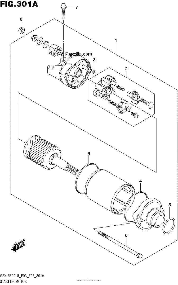 Diagrama de STARTING MOTOR