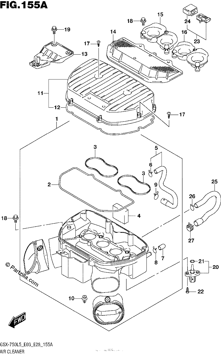 Diagrama de AIR CLEANER
