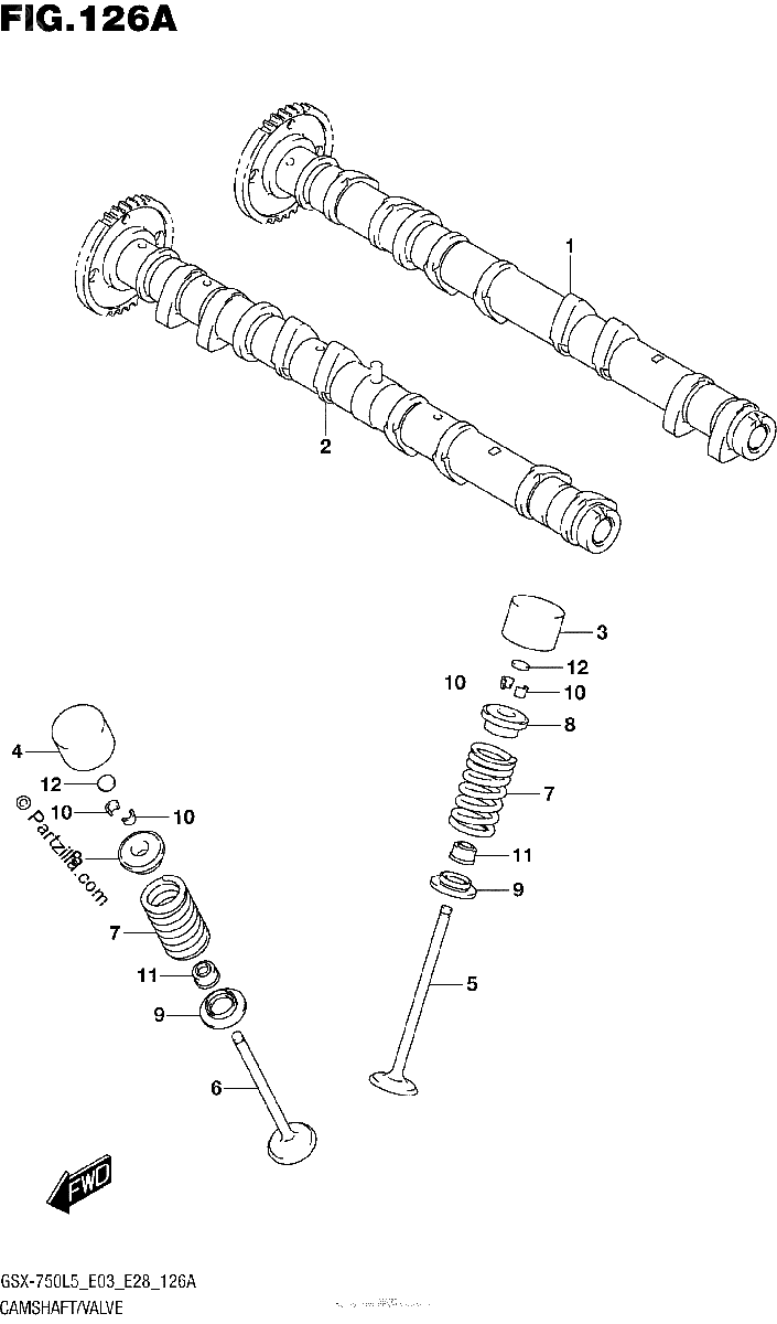 Diagrama de CAMSHAFT VALVE
