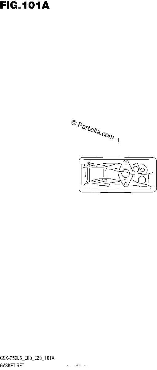 Diagrama de GASKET SET