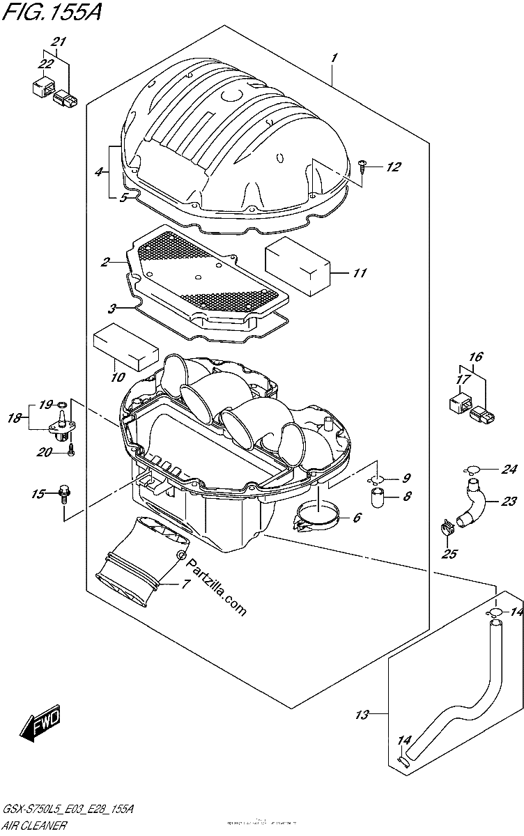 Diagrama de AIR CLEANER