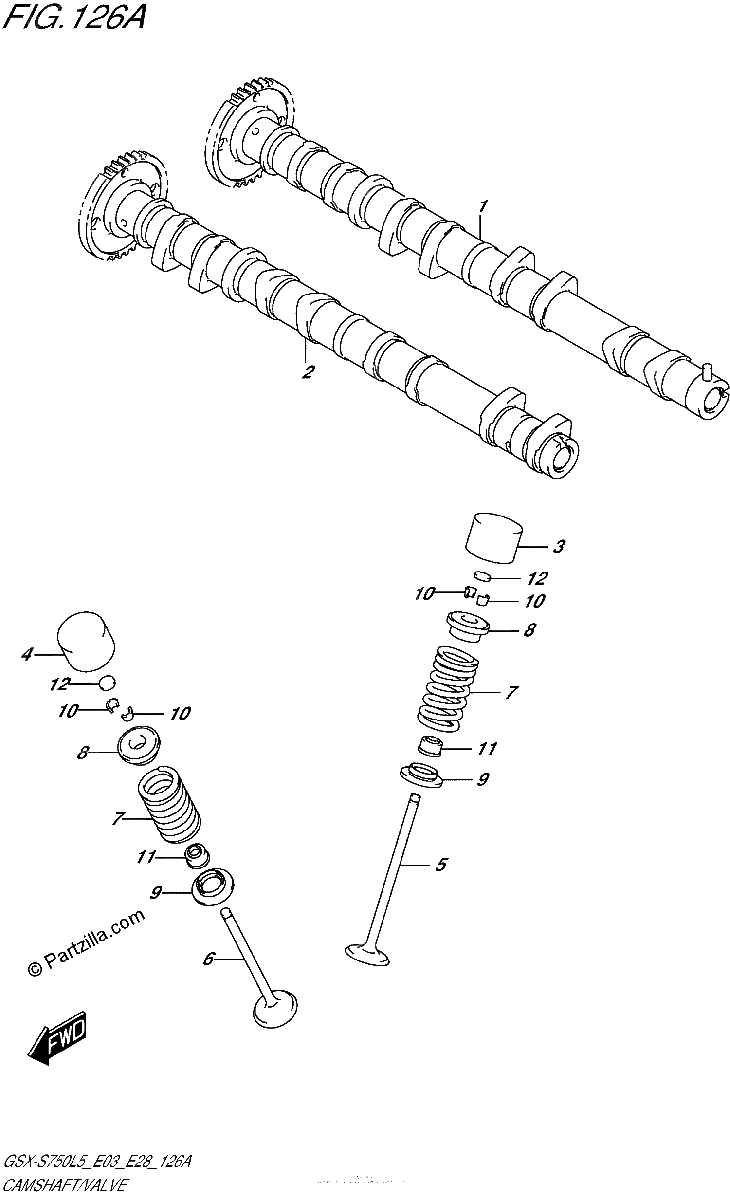 Diagrama de CAMSHAFT VALVE