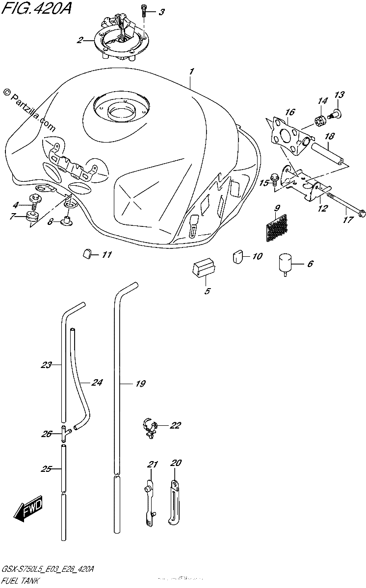 Diagrama de FUEL TANK
