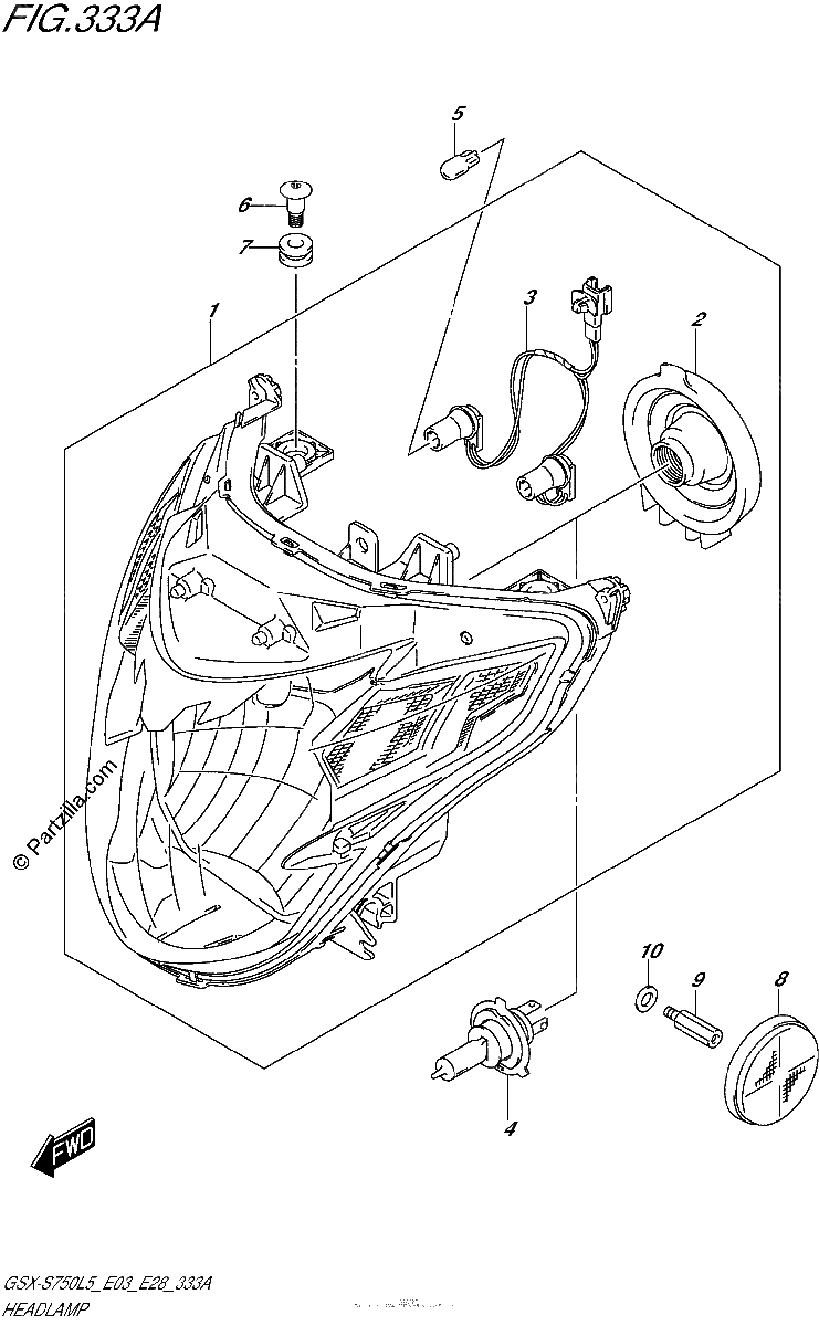 Diagrama de HEADLAMP