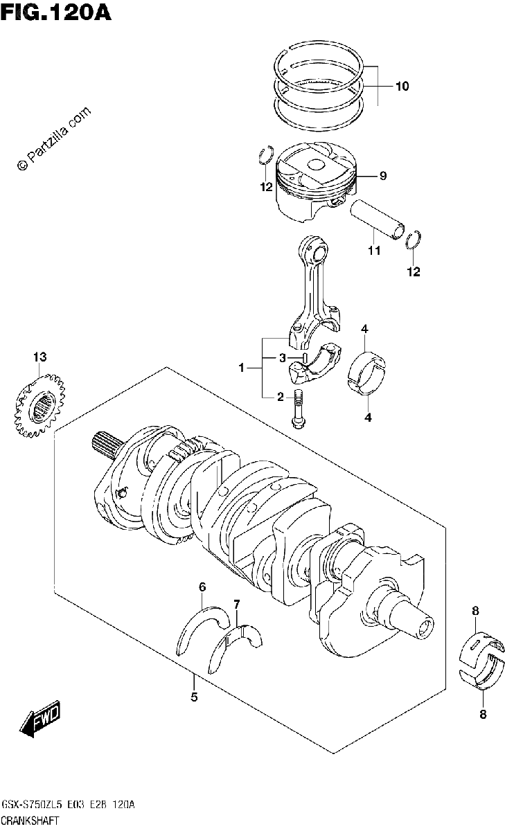 Diagrama de CRANKSHAFT