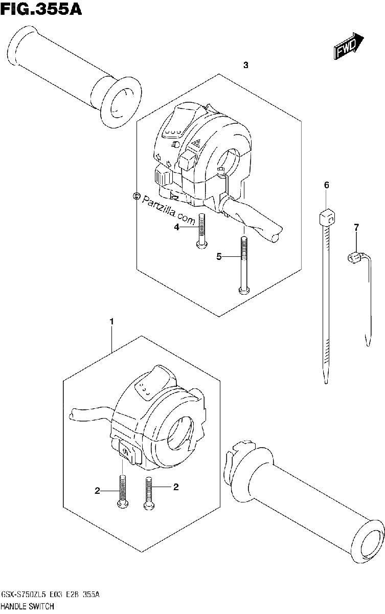 Diagrama de HANDLE SWITCH