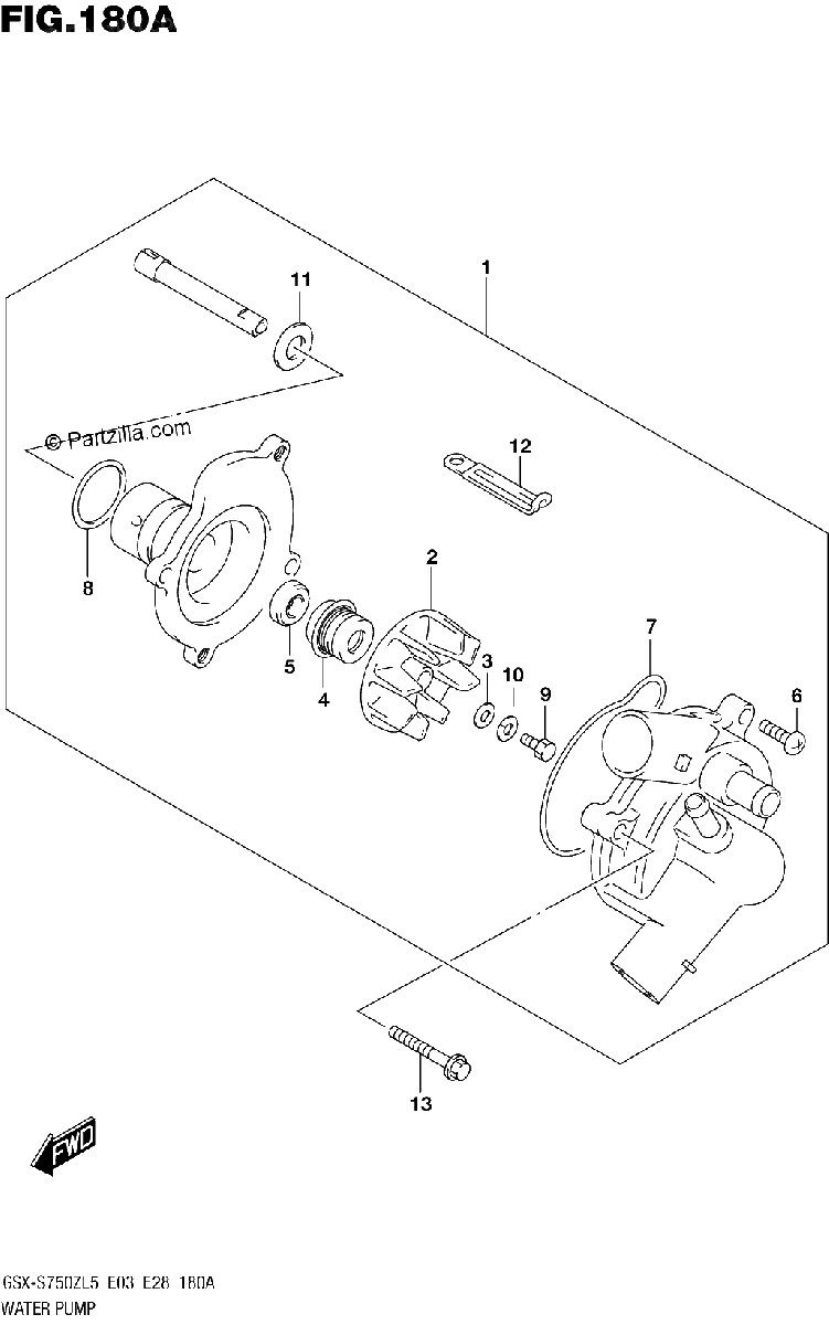 Diagrama de WATER PUMP