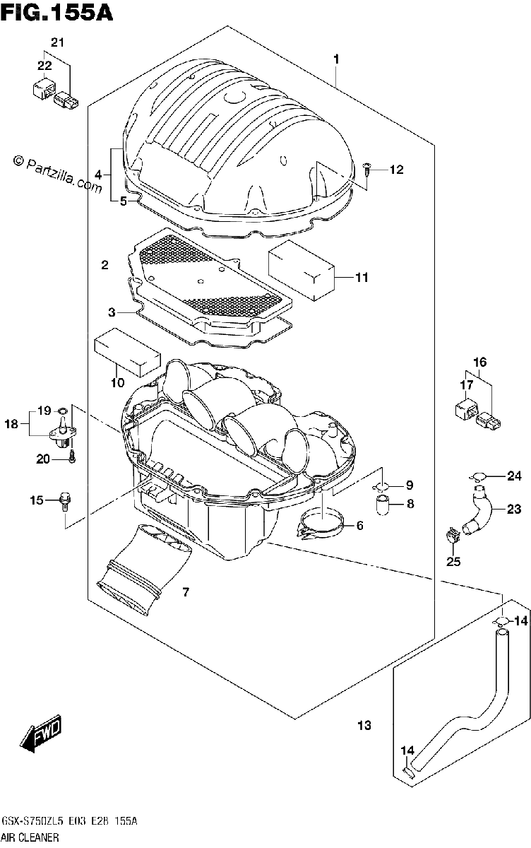 Diagrama de AIR CLEANER