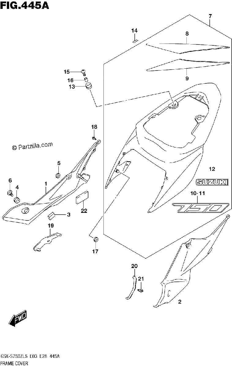 Diagrama de FRAME COVER