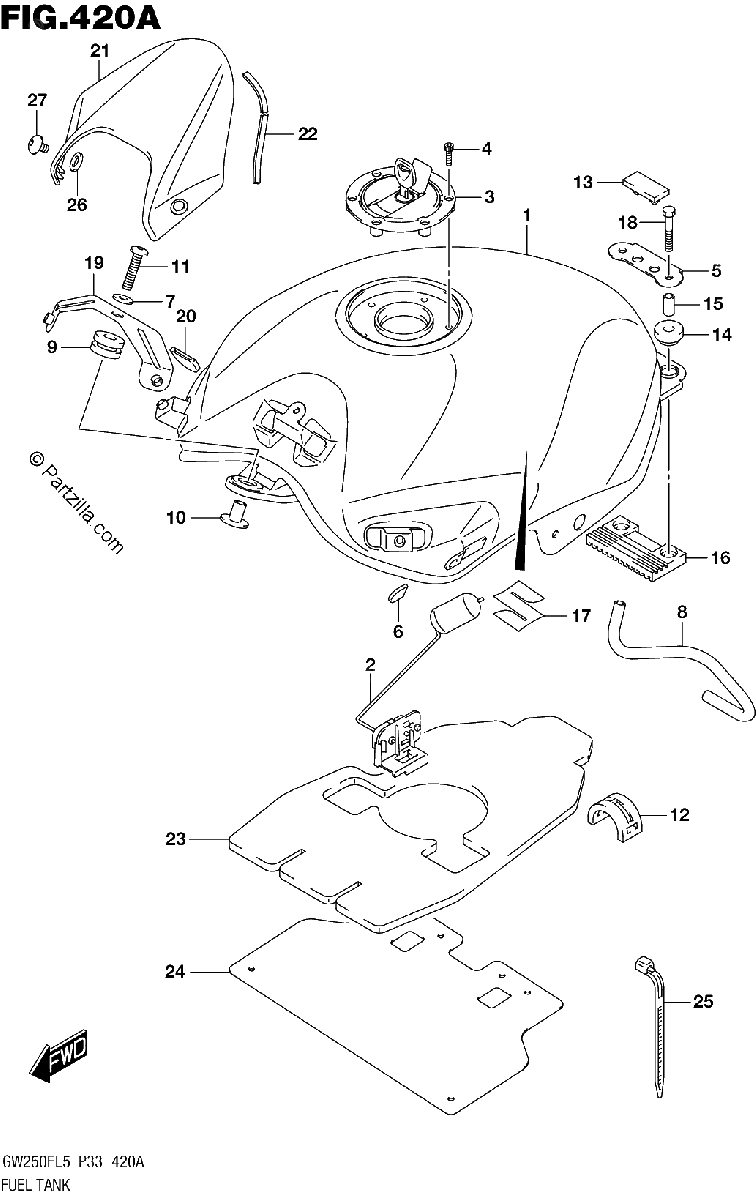Diagrama de FUEL TANK