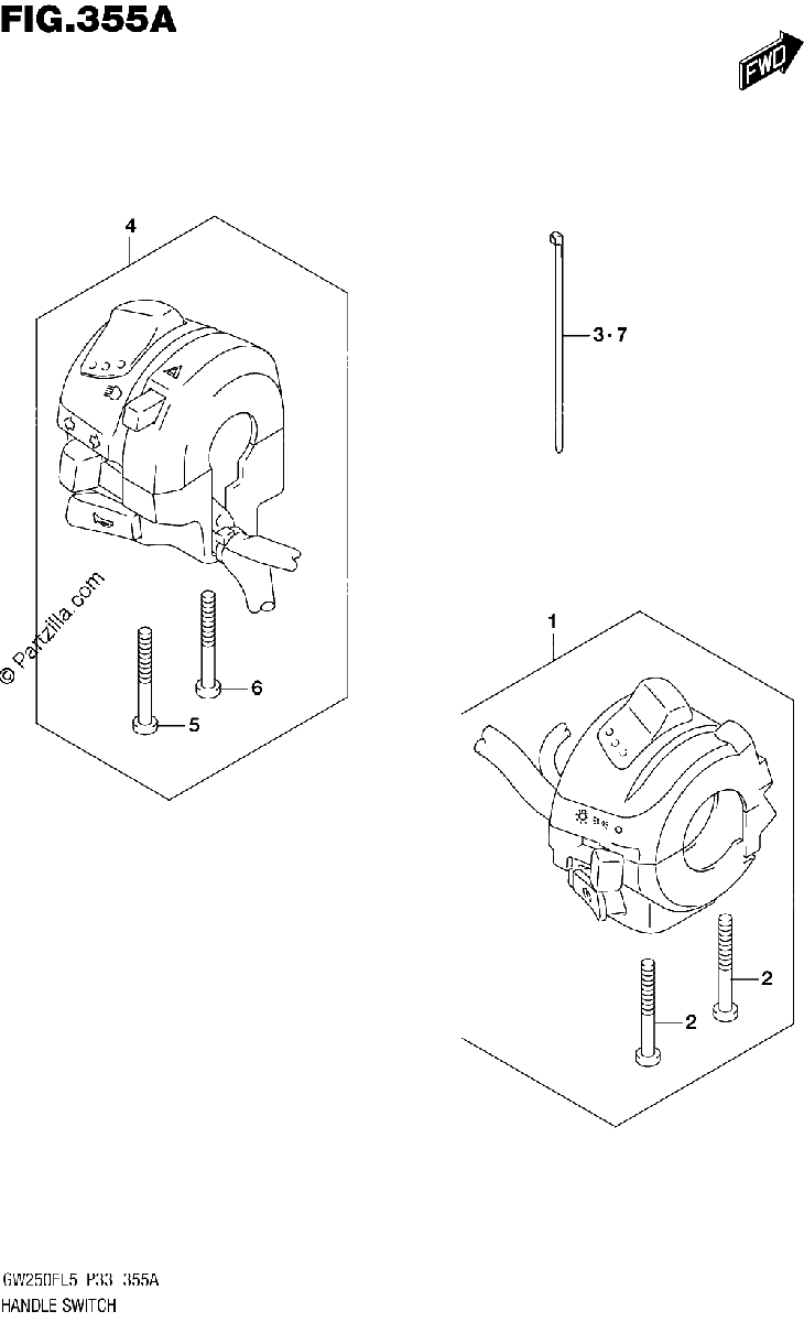 Diagrama de HANDLE SWITCH