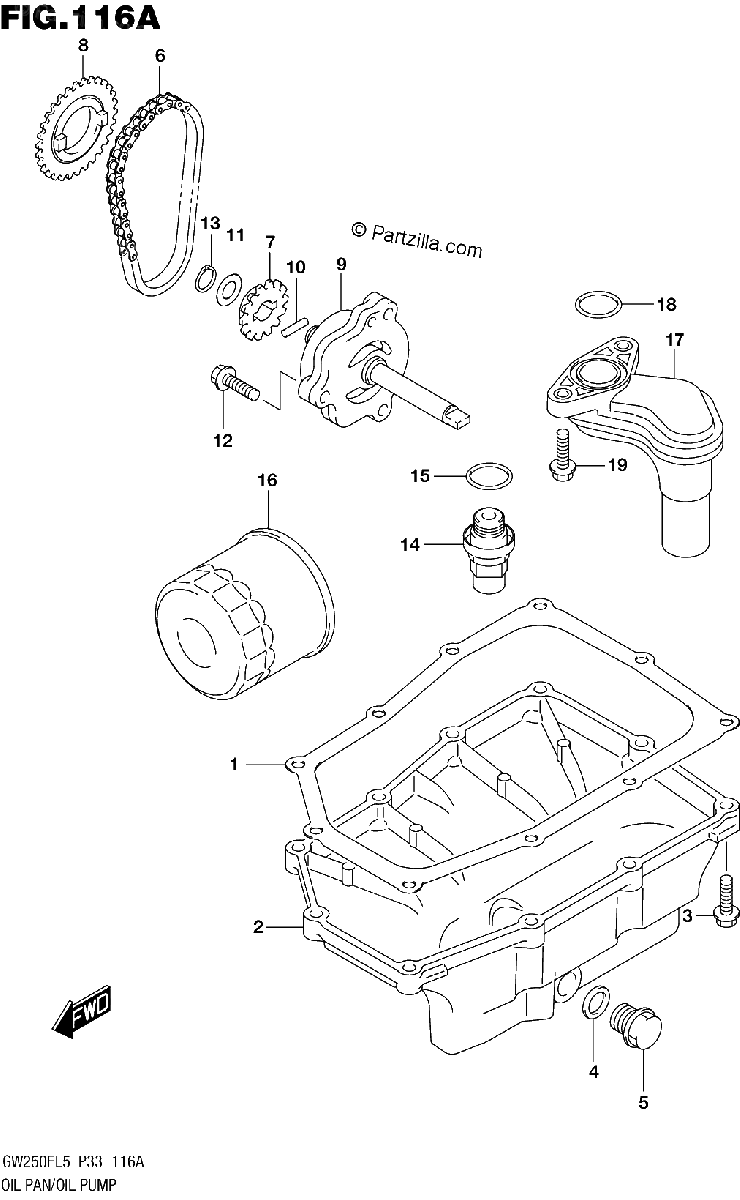 Diagrama de OIL PAN OIL PUMP