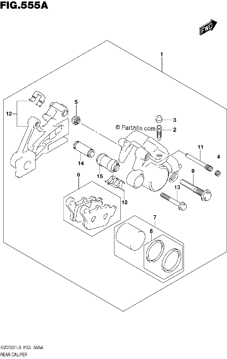 Diagrama de REAR CALIPER